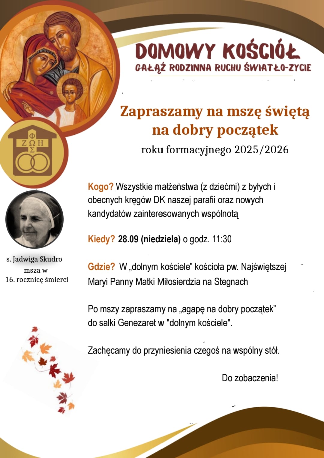 Zaproszenie Domowego Kościoła