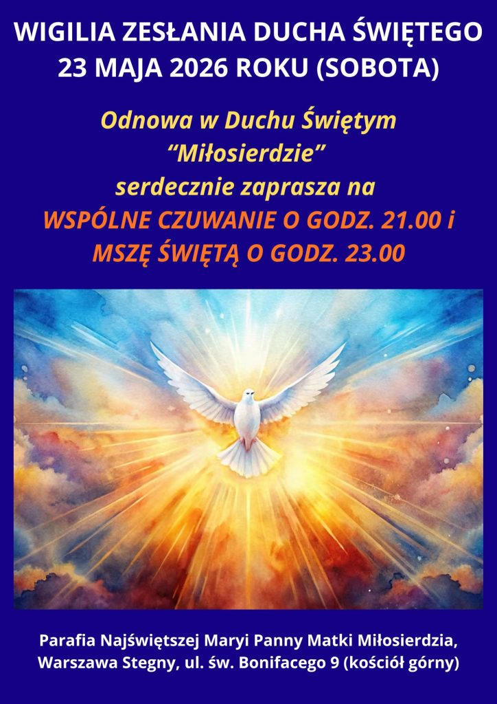 Wigilia Zesłania Ducha Świętego